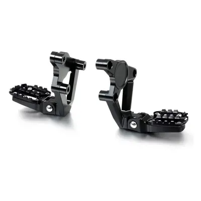 (Black) Motorcycle Accessories Folding Rear Foot Pegs Footrest Passenger