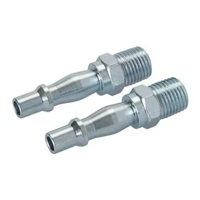 Air Line Bayonet Male Thread Coupler 2pk - 1/4" BSP