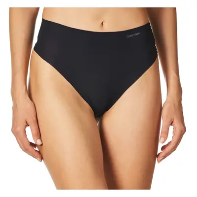 Calvin Klein Women's Invisibles High-Waist Thong Panty Black