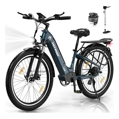 HITWAY Bk16 E-Bike, 250W City Cruiser E bike, 48V 18Ah 7-Speed