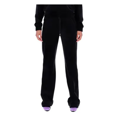 (Large, Black) Juicy Couture Tina Velour Track Bottoms SS21