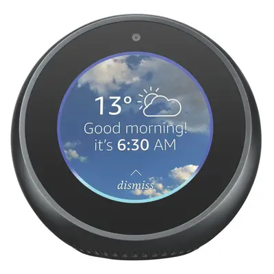 Amazon Echo Spot, Smart Alarm Clock with Alexa - Black