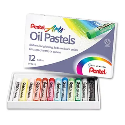 Pentel Of America PENPHN12 Pentel Oil Pastels Ct