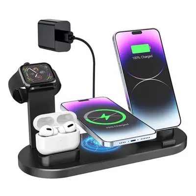 Wireless Charger Stand, in Wireless Charging Station Dock for Apple Watch, AirPods, iPhone Serie