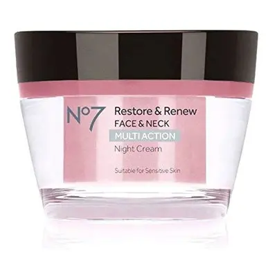 No7 Restore & Renew Face & Neck Multi Action Night Cream 50ml