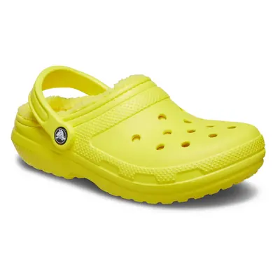 (Yellow, (Adults')) Crocs Classic Lined Clog Thermoplastic Cyber Yellow Clogs