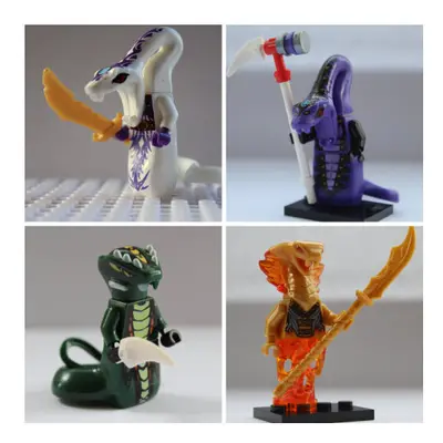 Ninjago Serpentine Snakes Mini Toy Action Figures Fit Lego Pythor