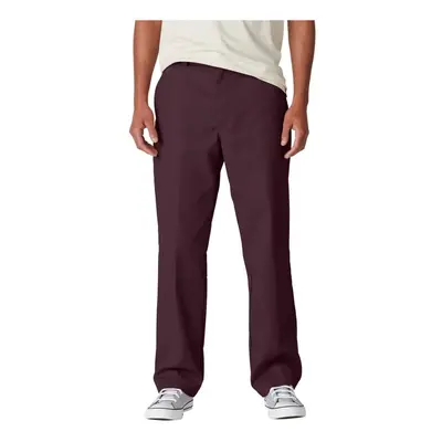 Dickies Men's Skateboarding Regular Fit Twill Pants Maroon 38W x 32L