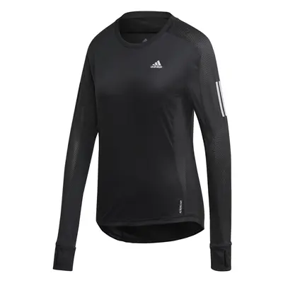 adidas Women's Own The Run Long Sleeve Tee Black/White X-Small