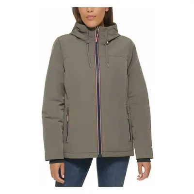 Tommy Hilfiger Women's Full Zip Heavyweight Softshell Hooded Fleece Li