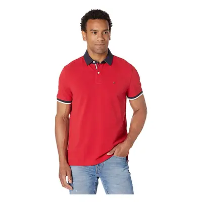 Tommy Hilfiger Men's Short Sleeve Cotton Pique Flag Graphic Polo Shirt