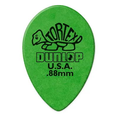 Dunlop 423R.88 Tortex Small Tear Drop Green .88mm 36/Bag