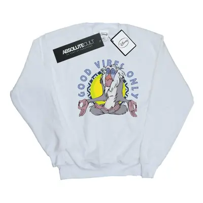 (3XL, White) Disney Mens The Lion King Rafiki Good Vibes Only Sweatshirt