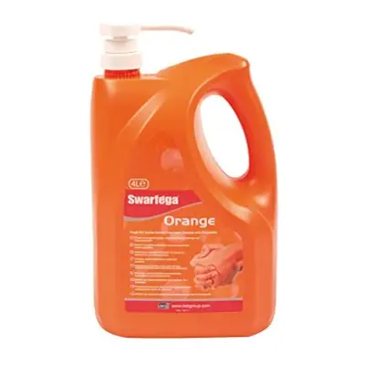 Swarfega Orange Hand Wash, Solvent-Free Heavy Duty Hand Cleaner with Natural Scrub and Moisturis