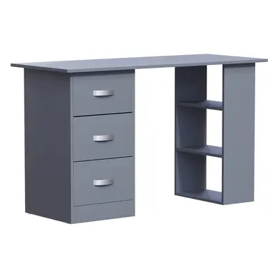 (Grey) Mason Drawer Shelf Computer Desk PC Office Study