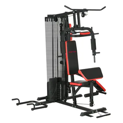 SPORTNOW Multi Gym Workout Station with Sit Up Bench, Push Up Stand, Dip Bars