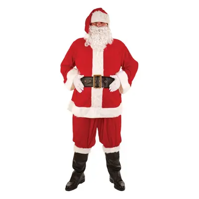 (One Size) Deluxe Santa Claus Suit Costume | Christmas