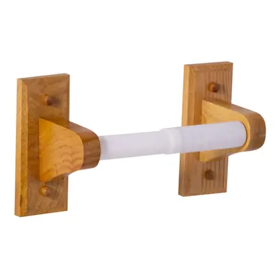 Design House Dalton Wall-Mounted Toilet Paper Holder, Honey Oak