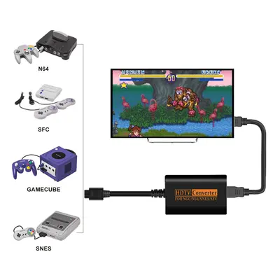 HDMI Converter Adapter For Nintendo GameCube Super NES N64 SFC Cable