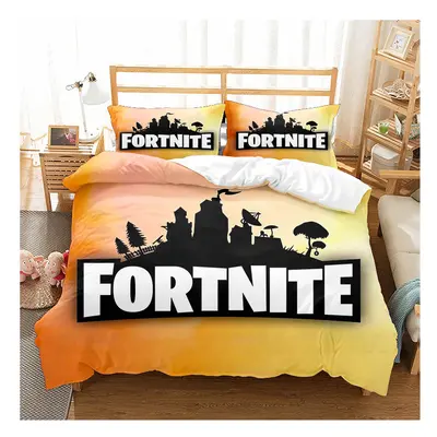 (King(220*240 cm), 18) Fortnite Bedding Single Double Cartoon Quilt Cover Kids Quilt Cover