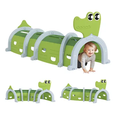 AIYAPLAY Kids Play Tunnel for Ages Crawl and Climb, Crocodile Design