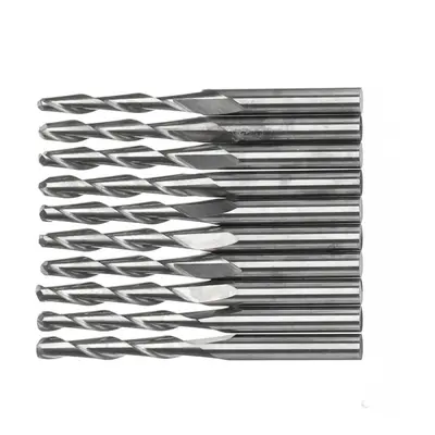 (2.5mm) 10pcs 3.175x17mm Spiral Ball Nose End Mill CNC Milling Cutter Engraving Bits