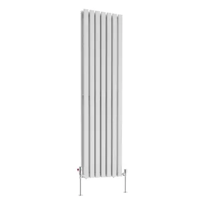 (1800 x 480mm Double) NRG Horizontal Vertical Designer D-shape Radiator Single Double Panel Bath