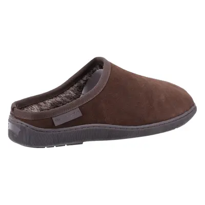 (Brown, (Adults')) Hush Puppies Ashton Suede Men's Brown Slippers