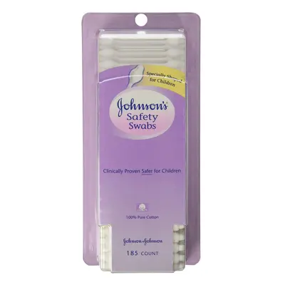 Johnson's Johnsons Safety Swabs 185-Count Packages Pack of