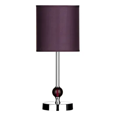 Premier Housewares Purple Acrylic Ball Table Lamp with EU Plug