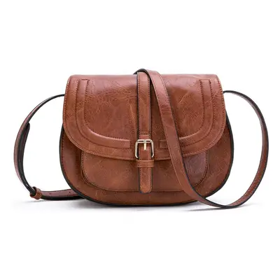 AFKOMST Crossbody Bag for Women, Small Satchel and Shoulder Bag,Vintage Saddle Handbags