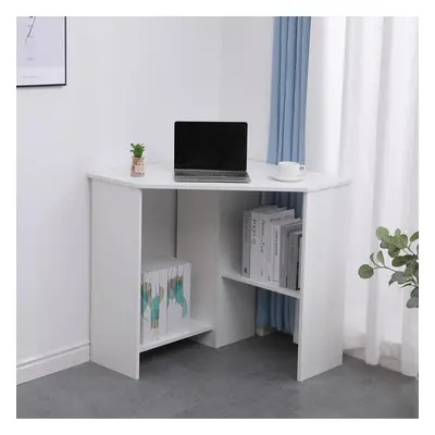 (White) Wellington Computer Desk PC Laptop Table Corner Home Office Study Gaming