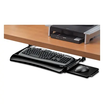 Fellowes Underdesk Keybrd Tray 20-1/8-Inch x7-3/4-Inch BK/Silver