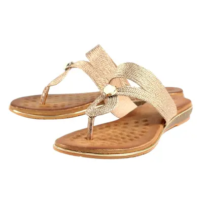 (7 UK, Rose) Lunar Womens/Ladies Ezra Sandals