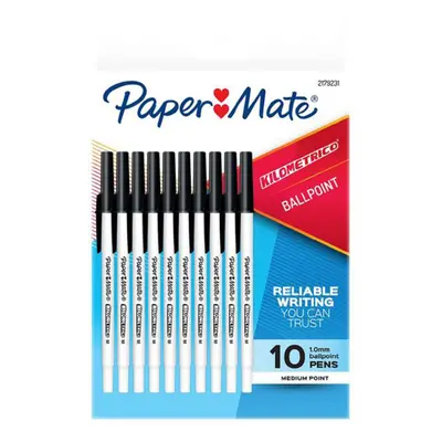 Papermate Kilometrico Medium Ballpoint Pen 10pcs (Black)