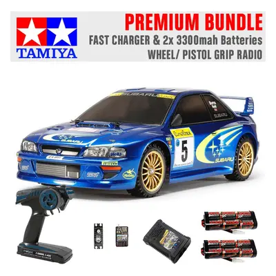 TAMIYA RC Subaru Impreza Monte Carlo TT-02 1:10 Premium Wheel Radio Bundle