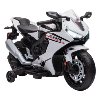 HOMCOM Honda Licensed 6V Kids Electric Motorbike Ride On Car for Years White