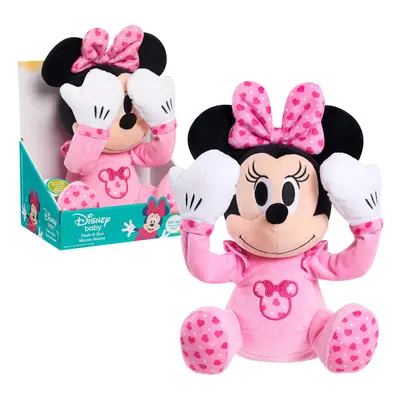 Disney Baby Peek-A-Boo Plush, Minnie Mouse, Officially Licensed Kids Toys for Ages 09Month by Ju