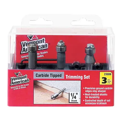 ROUTER BIT TRIM SET 3PC Pack of