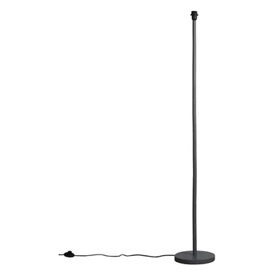 Modern Scandi Floor Lamp in a Light Grey Wooden Base