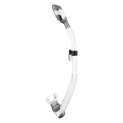 Dry Snorkel - Unisex Premium Dry Snorkel for Diving/Apnea/Snorkeling, Clear/Silver, One Size