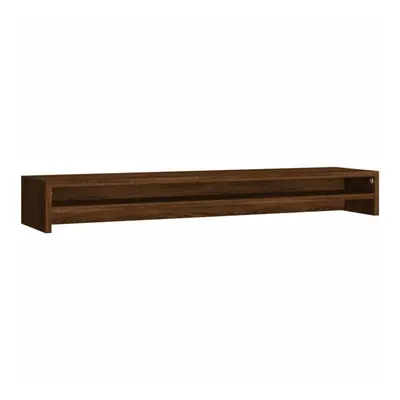 (brown oak) vidaXL Monitor Stand Screen Display Computer Desktop Laptop Engineered Wood