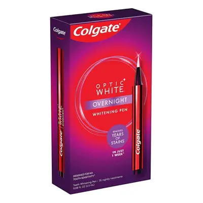 Colgate Optic White Overnight Teeth Whitening Pen, Effective Whitening, Enamel Protection, Conve