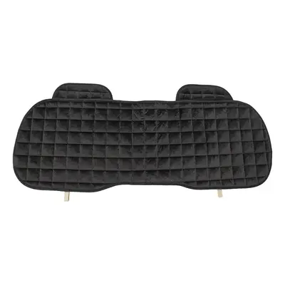 (Black) Universal Square Wistiti Sponge Rear Back Row Car Seat Cover Protector Mat Auto Chair Cu