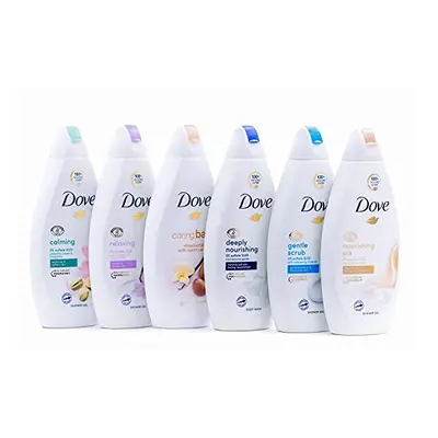 Dove Body Wash Variety Pack - Shea Butter, Deep Moisture, Pistachio Cream, Coconut Milk, Gentle 