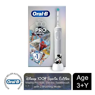 (Disney 100Y) Oral-B Vitality Pro Kids Electric Toothbrush, 3+Y