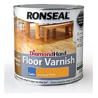 Ronseal Diamond Hard Floor Varnish Antique Pine Satin 2.5L