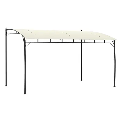 Outsunny x 4m Metal Pergola, Outdoor Gazebo UV-Resistant, Cream White