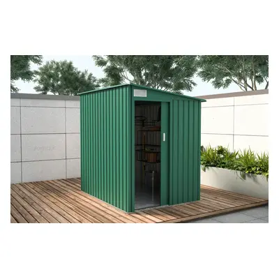 Newton Lean to Metal Shed 4.9 x 6.4 Green