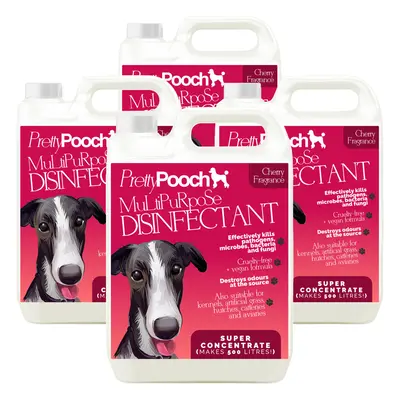 (Cherry, 4) Pretty Pooch Multi-Purpose Kennel Disinfectant